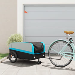 Rimorchio da Bici Nero e Blu 45 kg in Ferrocod mxl 110653