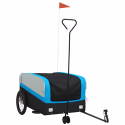 Rimorchio da Bici Nero e Blu 45 kg in Ferrocod mxl 110653 - Vista aggiuntiva 2