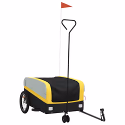 Rimorchio da Bici Nero e Giallo 45 kg in Ferrocod mxl 111867 - Vista aggiuntiva 2