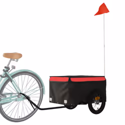 Rimorchio da Bici Nero e Rosso 30 kg in Ferrocod mxl 118160 - Vista aggiuntiva 3