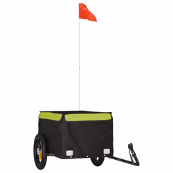 Rimorchio da Bici Nero e Verde 30 kg in Ferrocod mxl 126734 - Vista aggiuntiva 2