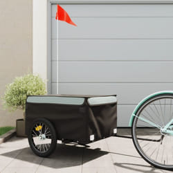 Vidaxl - Rimorchio da Bici Nero e Grigio 45 kg in Ferro