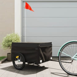 Vidaxl - Rimorchio da Bici da Carico Nero 45 kg in Ferro 34802