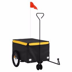 Rimorchio da Bici Nero e Giallo 30 kg in Ferrocod mxl 114528 - Vista aggiuntiva 2
