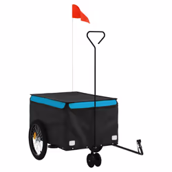 Rimorchio da Bici Nero e Blu 30 kg in Ferrocod mxl 90524 - Vista aggiuntiva 2