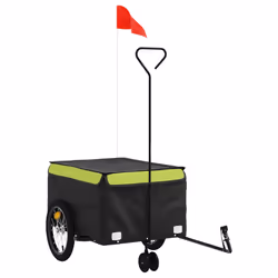 Rimorchio da Bici Nero e Verde 45 kg in Ferrocod mxl 90049 - Vista aggiuntiva 2