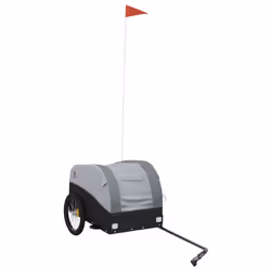 Rimorchio da Bici Nero e Grigio 30 kg in Ferrocod mxl 132732 - Vista aggiuntiva 2