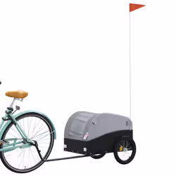 Rimorchio da Bici Nero e Grigio 30 kg in Ferrocod mxl 132732 - Vista aggiuntiva 3