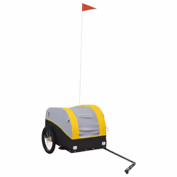 Rimorchio da Bici Nero e Giallo 30 kg in Ferrocod mxl 108642 - Vista aggiuntiva 2