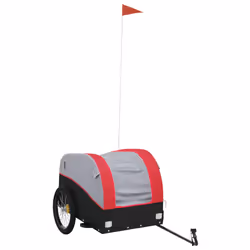 Rimorchio da Bici Nero e Rosso 45 kg in Ferrocod mxl 131833 - Vista aggiuntiva 2