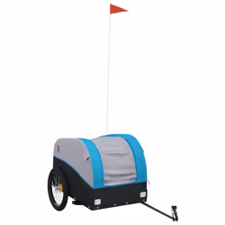 Rimorchio da Bici Nero e Blu 45 kg in Ferrocod mxl 83883 - Vista aggiuntiva 2
