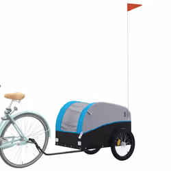 Rimorchio da Bici Nero e Blu 45 kg in Ferrocod mxl 83883 - Vista aggiuntiva 3