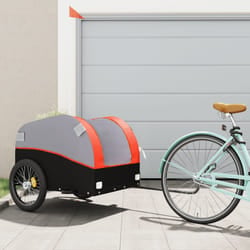 Rimorchio da Bici Nero e Arancione 45 kg in Ferrocod mxl 131916