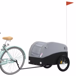 Rimorchio da Bici Nero e Grigio 45 kg in Ferrocod mxl 131877 - Vista aggiuntiva 3