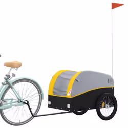 Rimorchio da Bici Nero e Giallo 45 kg in Ferrocod mxl 107888 - Vista aggiuntiva 3