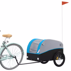 Rimorchio da Bici Nero e Blu 45 kg in Ferrocod mxl 83922 - Vista aggiuntiva 3