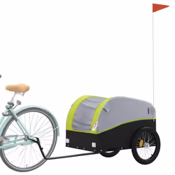 Rimorchio da Bici Nero e Verde 45 kg in Ferrocod mxl 84689 - Vista aggiuntiva 3