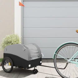 Vidaxl - Rimorchio da Bici Nero e Grigio 30 kg in Ferro 236088
