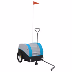Rimorchio da Bici Nero e Blu 30 kg in Ferrocod mxl 87455 - Vista aggiuntiva 2
