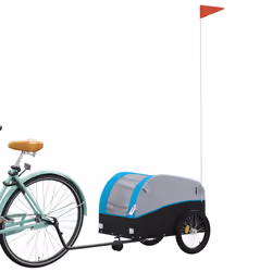 Rimorchio da Bici Nero e Blu 30 kg in Ferrocod mxl 87455 - Vista aggiuntiva 3