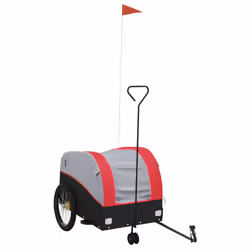 Rimorchio da Bici Nero e Rosso 45 kg in Ferrocod mxl 134717 - Vista aggiuntiva 2