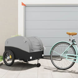Vidaxl - Rimorchio da Bici Nero e Grigio 45 kg in Ferro