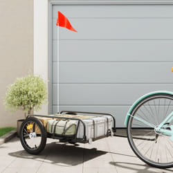 Vidaxl - Rimorchio da Bici da Carico Nero 126x63x34 cm in Ferro
