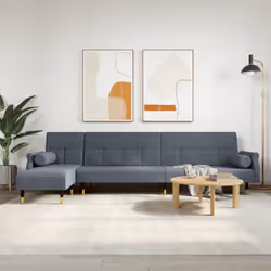 Questo divano letto a L è perfetto per accogliere gli ospiti durante la notte, e fornisce al contempo un comodo spazio per se ...