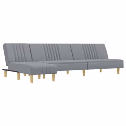 VidaXL 3157235, Grigio, Schiuma, Poliestere, Polywood, 2550 mm, 1400 mm, 700 mm
