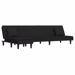 VidaXL 3157254, Nero, Schiuma, Poliestere, Polywood, 2000 mm, 890 mm, 700 mm