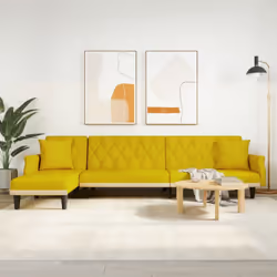 Questo divano letto a L è perfetto per accogliere gli ospiti durante la notte, e fornisce al contempo un comodo spazio per se ...