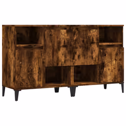 vidaXL Credenze 2pz Rovere Fumo 60x35x70 cm in Legno Multistrato - Vista aggiuntiva 2