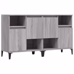 vidaXL Credenze 2pz Grigio Sonoma 60x35x70 cm in Legno Multistrato - Vista aggiuntiva 2