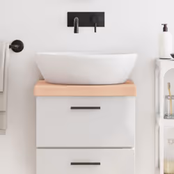 State pensando di rinnovare i vostri ripiani a casa? Questo piano da bagno in legno è la scelta che fa per voi! Struttura res ...