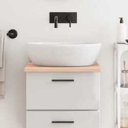 Vidaxl - Piano Bagno 40x50x2 cm in Legno Massello Non Trattato 33840