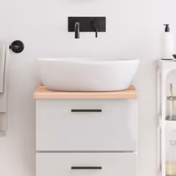 State pensando di rinnovare i vostri ripiani a casa? Questo piano da bagno in legno è la scelta che fa per voi! Struttura res ...