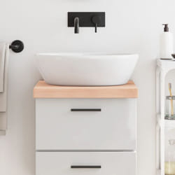 Vidaxl - Piano Bagno 40x60x6 cm in Legno Massello Non Trattato 98203