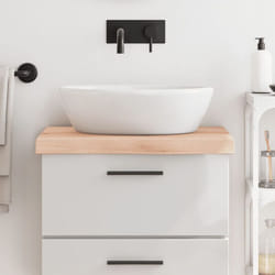 Vidaxl - Piano Bagno 60x50x6 cm in Legno Massello Non Trattato 23958