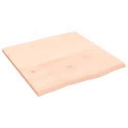 Piano Bagno 60x60x2 cm in Legno Massello Non Trattatocod mxl 131732 - Vista aggiuntiva 2