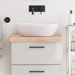 Vidaxl - Piano Bagno 60x60x6 cm in Legno Massello Non Trattato 89204