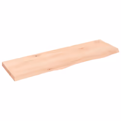 Piano Bagno 100x30x(2-4) cm in Legno Massello Non Trattatocod mxl 95881 - Vista aggiuntiva 2