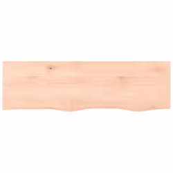 Piano Bagno 100x30x(2-4) cm in Legno Massello Non Trattatocod mxl 95881 - Vista aggiuntiva 3
