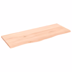 Piano Bagno 100x40x2 cm in Legno Massello Non Trattatocod mxl 108919 - Vista aggiuntiva 2