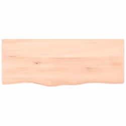 Piano Bagno 100x40x(2-4) cm in Legno Massello Non Trattatocod mxl 78632 - Vista aggiuntiva 3