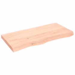 Piano Bagno 100x50x(2-6) cm in Legno Massello Non Trattatocod mxl 119848 - Vista aggiuntiva 2
