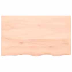 Piano Bagno 100x60x2 cm in Legno Massello Non Trattatocod mxl 71891 - Vista aggiuntiva 3