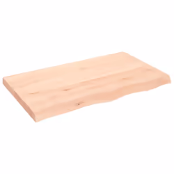 Piano Bagno 100x60x(2-6) cm in Legno Massello Non Trattatocod mxl 119855 - Vista aggiuntiva 2