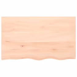 Piano Bagno 100x60x(2-6) cm in Legno Massello Non Trattatocod mxl 119855 - Vista aggiuntiva 3