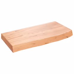 Piano Bagno Marrone 60x30x(2-6) cm Legno Massello Trattatocod mxl 78858 - Vista aggiuntiva 2