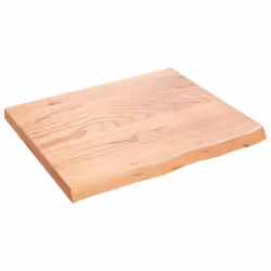 Piano Bagno Marrone Chiaro 60x50x2 cm Legno Massello Trattatocod mxl 126766 - Vista aggiuntiva 2
